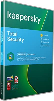 Kaspersky Lab total Security 2018, 5 User, 1 year, ESD (German) (Multi-Device)