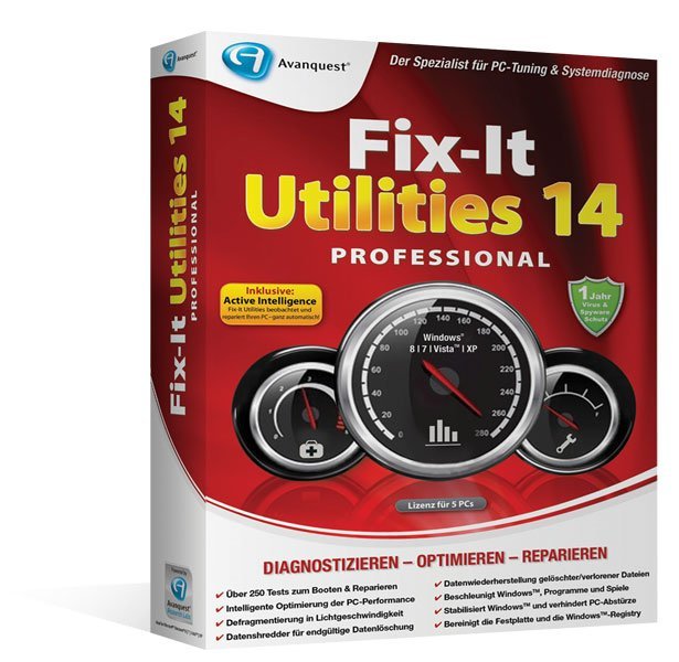 Avanquest Fix-It Utilities 14.0 Professional, ESD (German) (PC)