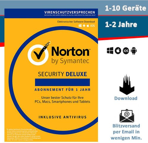 NortonLifeLock Norton Security Standard 3.0, 1 User, ESD (German) (Multi-Device) (21357485)