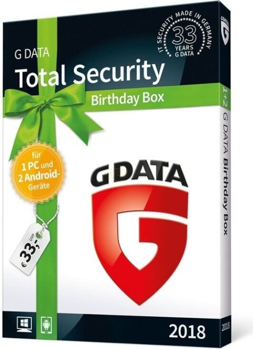GData Software total Security 2019, 1 User, 1 year, ESD (German) (PC) (C1003ESD12001)