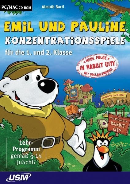 USM Junior: Emil and Pauline: Konzentrationsspiele for the 1. and 2. class (PC/MAC)