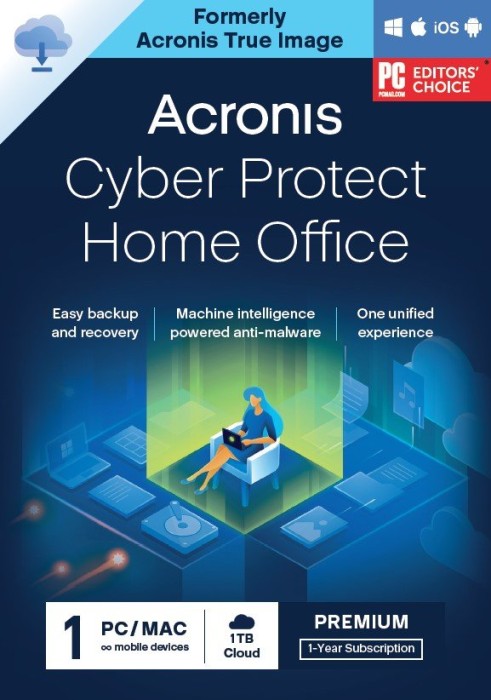 Acronis Cyber Protect Home Office Premium, 1 User, 1 year, ESD (multilingual) (Multi-Device) (HOPASHLOS)
