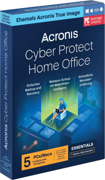 Acronis Cyber Protect Home Office Essentials, 5 User, 1 year, ESD (multilingual) (Multi-Device) (HOGASHLOS)