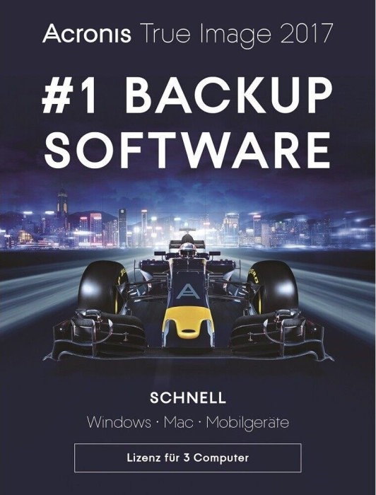 Acronis True image 2017, 3 User (German) (PC/MAC) (TI3XB2DES)