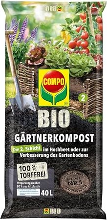 Compo Bio Gärtnerkompost Erde, 40l (20748)