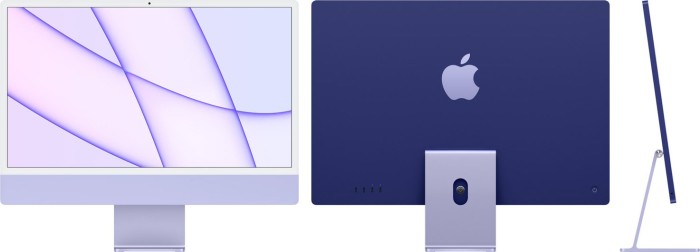 Apple iMac 24" violett, M1 - 8 Core CPU / 8 Core GPU, 16GB RAM, 1TB SSD, Gb LAN ([2021 / Z130/Z131])