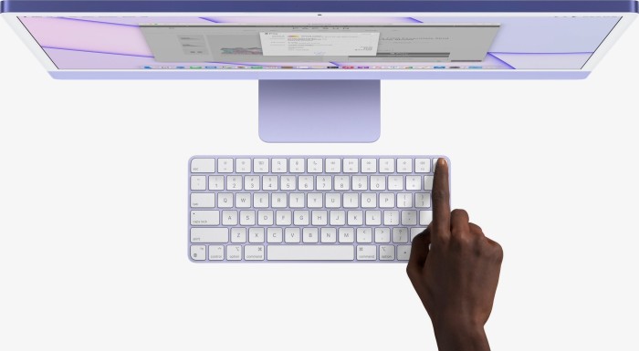 Apple iMac 24" violett, M1 - 8 Core CPU / 8 Core GPU, 16GB RAM, 1TB SSD, Gb LAN ([2021 / Z130/Z131])