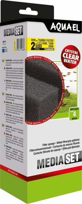 Aquael media set Turbo Filter 1000/1500/2000, Standard replacement-filter foam (113910)