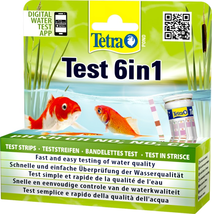 Tetra Pond Test 6in1 test strips, 25-pack