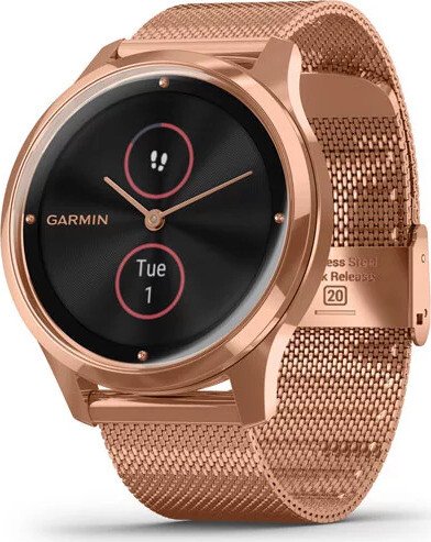 Garmin vivomove Luxe activity tracker rose gold milanese/18k rose gold (010-02241-04)