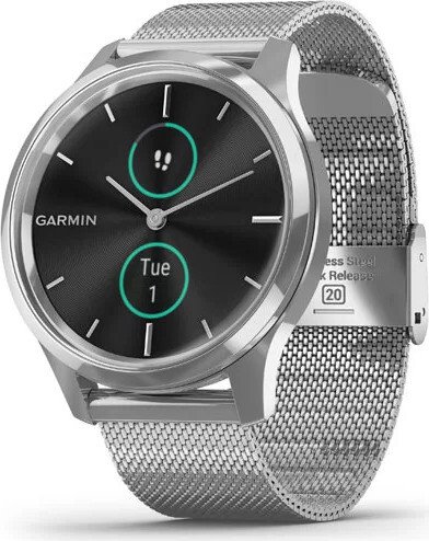 Garmin vivomove Luxe activity tracker silver milanese/silver (010-02241-03)