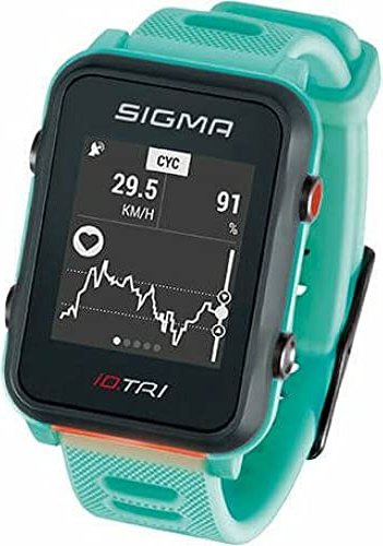 Sigma Sport iD.TRI incl. chest harness and speed/cadence transmitter neon mint (24270)