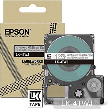 Epson LK-6TBJ Beschriftungsband, 24mm, schwarz/transparent matt (C53S672067)