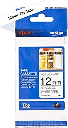 Brother TZe-N231 Beschriftungsband, 12mm, schwarz/weiß (TZEN231)