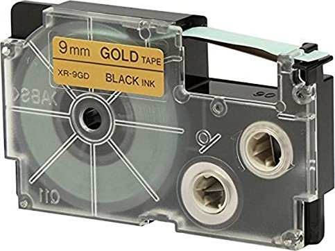 Casio XR-9GD1 Beschriftungsband, 9mm, schwarz/gold