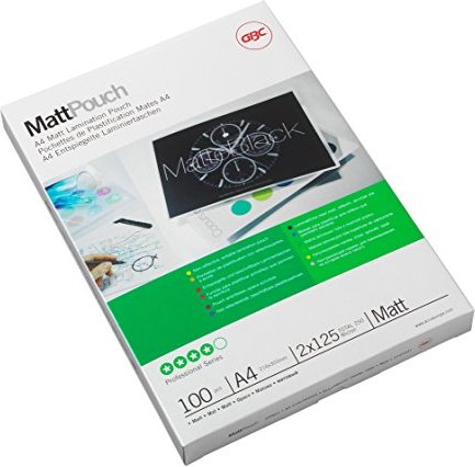 GBC Laminierfolien, A4, 2x 125µm, matt, 100 Stück (3747241)
