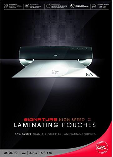 GBC Laminierfolien HighSpeed, A4, 2x 80µm, glänzend, 100 Stück (IB049033)