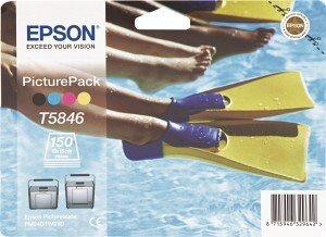 Epson T5846 PicturePack Fotopapier weiß, 10x15cm, 150 Blatt (C13T584640)