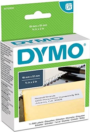 Dymo Endlosetiketten LabelWriter 11355, 51x19mm, ablösbar, weiß, 1 Rolle (S0722550)