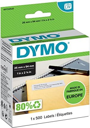 Dymo Endlosetiketten LabelWriter 11352, 54x25mm, weiß, 1 Rolle (S0722520)