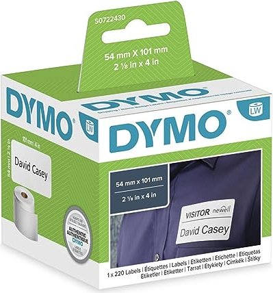 Dymo Endlosetiketten LabelWriter 99014, 101x54mm, weiß, 1 Rolle (S0722430)
