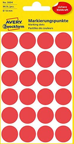 Avery-Zweckform markers 18mm red (3004)