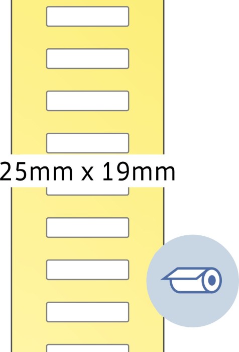 Herma Endlosetiketten, 25x19mm, weiß, seidenmatt, 1 Rolle (4047)