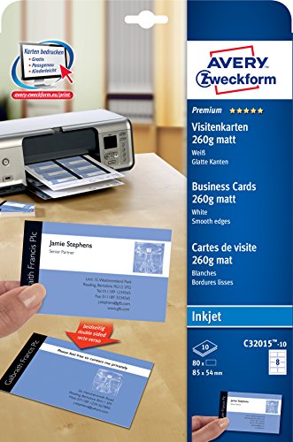 Avery-Zweckform Premium Business cards, 260g, 10 sheets (C32015-10)