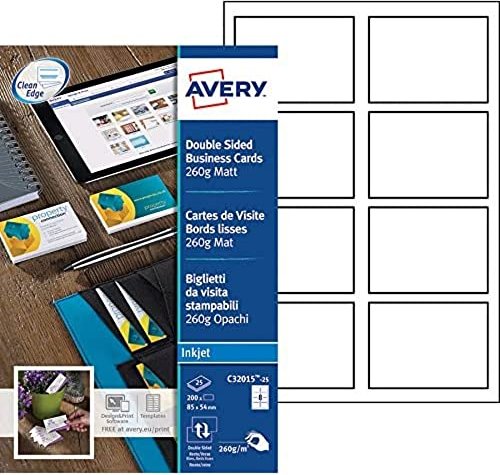 Avery-Zweckform Premium Business cards, 260g, 25 sheets (C32015-25)
