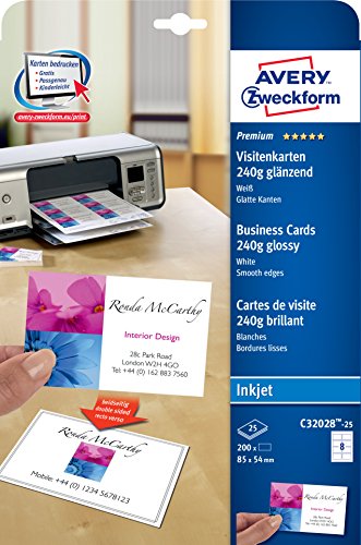 Avery-Zweckform superior Business cards, 240g, 25 sheets (C32028-25)