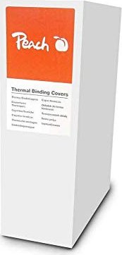 Peach Thermobindemappe, A4, 150µm, weiß matt, 80 Blatt, 80 Stück (PBT406-06)