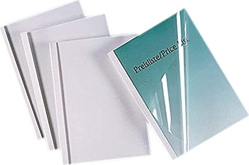 GBC Thermobindemappe, A4, 150µm, weiß matt, 280 Blatt, 50 Stück (370113)
