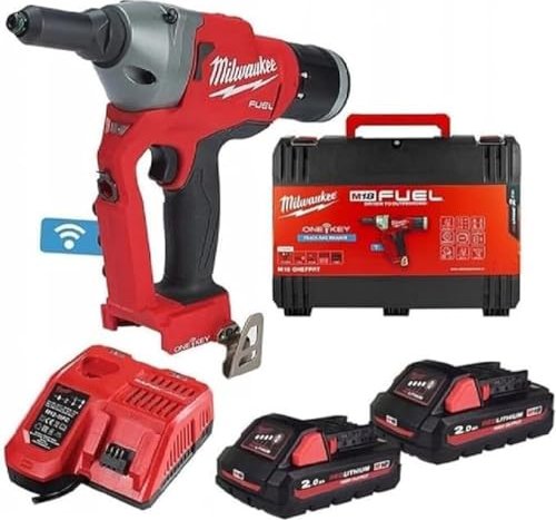 Milwaukee M12 Fuel ONEFPRT-202X rechargeable battery-rivet gun incl. rechargeable battery 2.0Ah + case (4933478602)