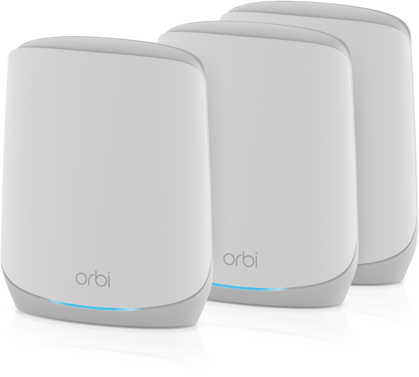 Netgear Orbi Wi-Fi 6, 760 series, AX5400, RBK763S, Router and 2x satellite set, 3er-Bundle (RBK763S-100)