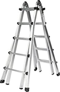 Günzburger Steigtechnik aluminum 4-piece. telescope-multipurpose ladder 4x 5 stages (32017)