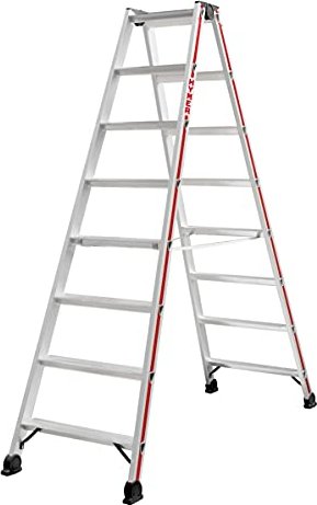Hymer 4024 aluminum 2-piece. stepladder 2x 8 stages (402416)