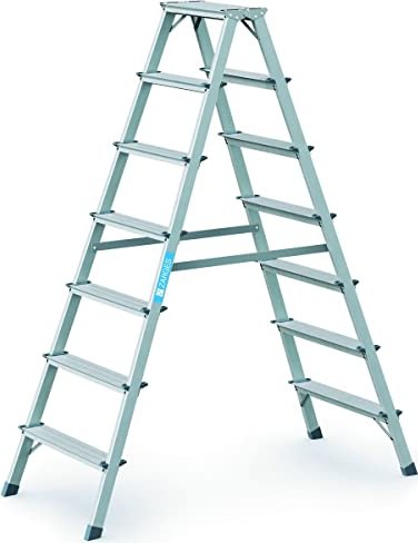 Zarges Z200 aluminum 2-piece. stepladder 2x 7 stages (44207)