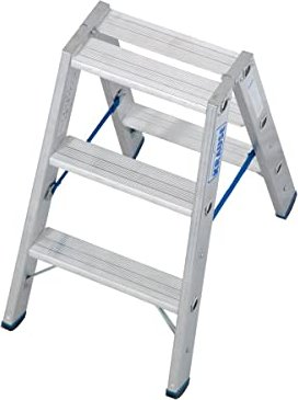 Krause Stabilo Professional aluminum 2-piece. stepladder 2x 3 stages (124715)
