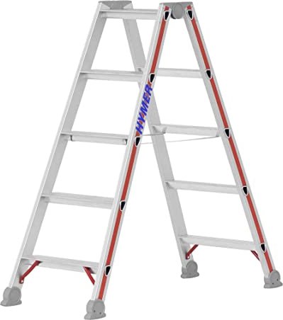 Hymer 4024 aluminum 2-piece. stepladder 2x 5 stages (402410)