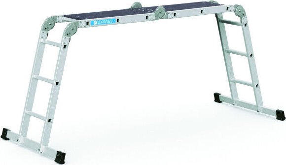 Zarges Z300 Alu 4-tlg. Mehrzweckleiter 4x 3 Stufen (42383)