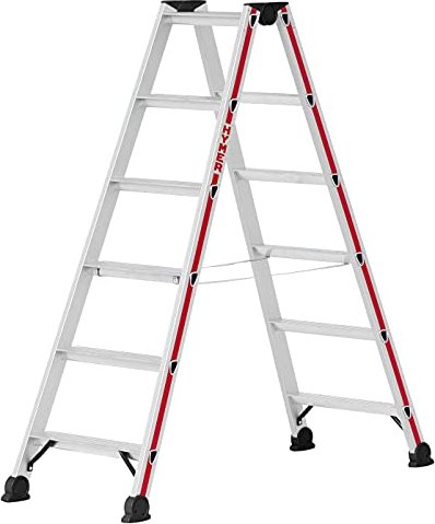 Hymer 4024 aluminum 2-piece. stepladder 2x 6 stages (402412)