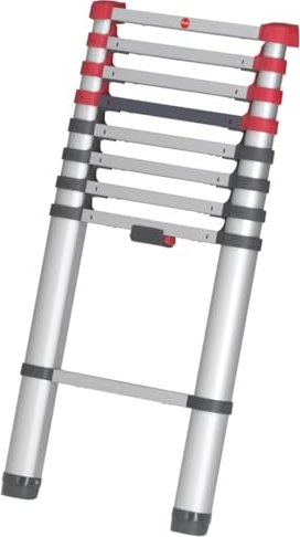 Hailo Flexline T80 Teleskopleiter 9 Stufen (7113-091)