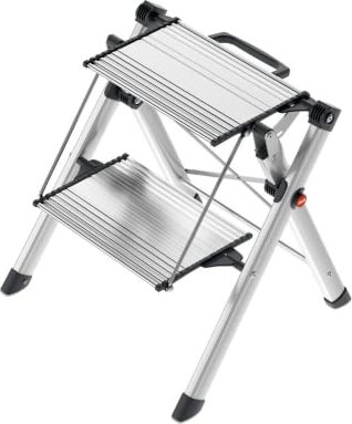 Hailo mini aluminum household ladder 2 stages (4310-100)