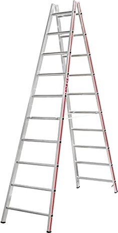 Hymer 4023 aluminum 2-piece. stepladder 2x 10 stages (402320)