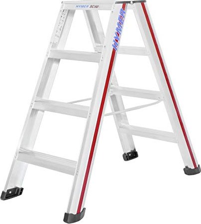 Hymer 6024 aluminum 2-piece. stepladder 2x 4 stages (602408)