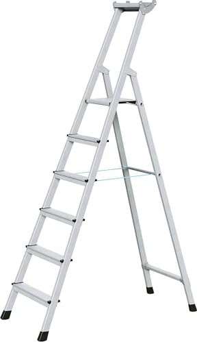 Zarges Z600 Alu genietet Haushaltsleiter 6 Stufen (41226)