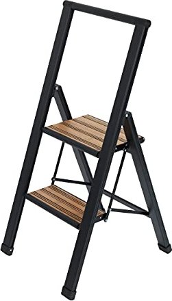 Wenko aluminium household ladder 2 stages black (50482100)