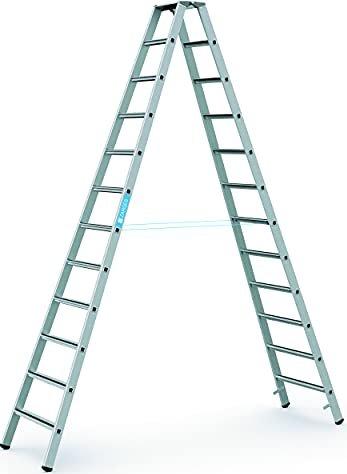 Zarges Saferstep B Alu 2-tlg. gebördelt Stehleiter 2x 12 Stufen (41312)