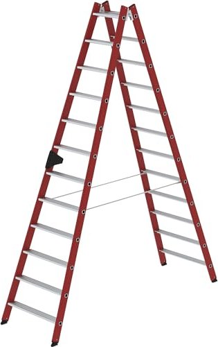 Günzburger Steigtechnik plastic 2-piece. stepladder 2x 12 stages (34124)