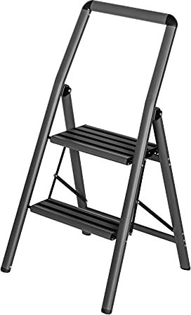 Wenko aluminium Compact household ladder 2 stages dark grey (50485800)